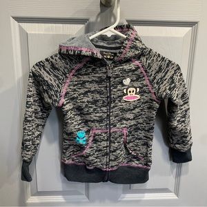 Paul Frank Luxe Black Zip Hoodie - Size 5